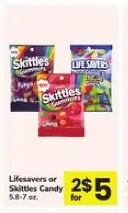 Safeway Lifesavers or Skittles Candy offer