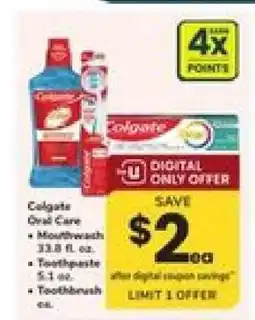 Safeway Colgate Oral Care offer