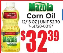 Jetro Mazola Corn Oil offer