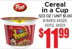 Jetro Cereal in a Cup offer