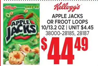 Jetro APPLE JACKS OR FROOT LOOPS offer