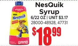 Jetro NesQuik Syrup offer