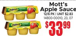 Jetro Mott's Apple Sauce offer