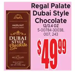 Jetro Regal Palate Dubai Style Chocolate offer