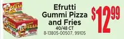 Jetro Efrutti Gummi Pizza and Fries offer