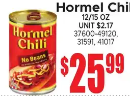 Jetro Hormel Chili offer