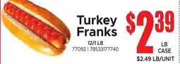 Jetro Turkey Franks offer
