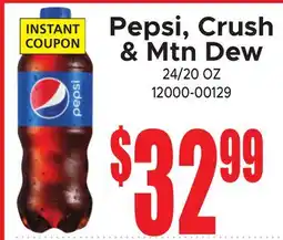 Jetro Pepsi, Crush & Mtn Dew offer