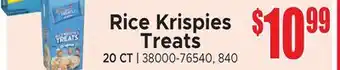 Jetro Rice Krispies Treats offer