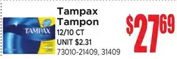 Jetro Tampax Tampon offer