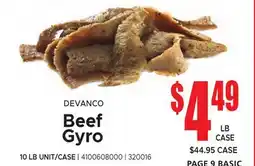 Jetro DEVANCO Beef Gyro offer