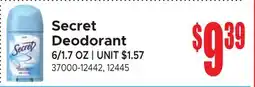 Jetro Secret Deodorant offer