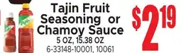 Jetro Tajin Fruit Seasoning or Chamoy Sauce offer
