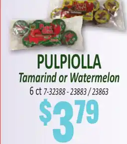 Jetro PULPIOLLA Tamarind or Watermelon offer