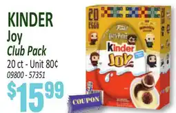 Jetro KINDER Joy Club Pack offer