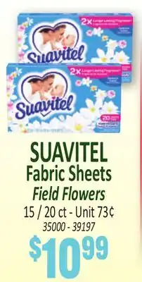 Jetro SUAVITEL Fabric Sheets Field Flowers offer