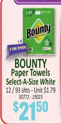 Jetro BOUNTY Paper Towels Select-A-Size White offer