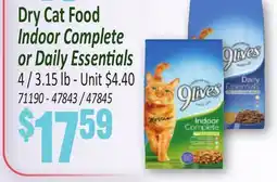 Jetro 9Lives Dry Cat Food Indoor Complete or Daily Essentials offer