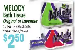Jetro MELODY Bath Tissue offer