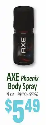 Jetro AXE Phoenix Body Spray offer