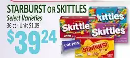 Jetro STARBURST OR SKITTLES offer