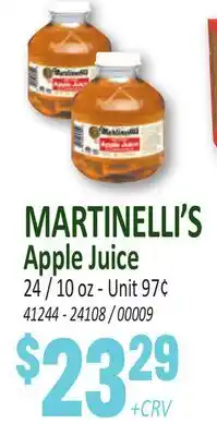 Jetro MARTINELLI'S Apple Juice offer