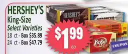 Jetro HERSHEY'S King-Size Select Varieties offer