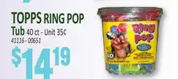 Jetro TOPPS RING POP offer