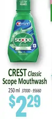 Jetro CREST Classic Scope Mouthwash offer
