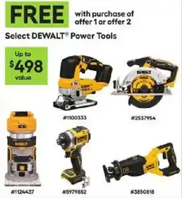 Lowe's DEWALT Power Tools offer