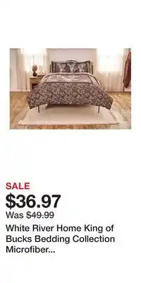 Cabela's White River Home King of Bucks Bedding Collection Microfiber Comforter Set - Twin offer
