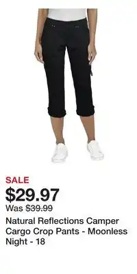 Cabela's Natural Reflections Camper Cargo Crop Pants - Moonless Night - 18 offer