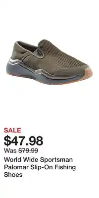 Cabela's World Wide Sportsman Palomar Slip-On Fishing Shoes offer