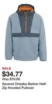 Cabela's Ascend Orizaba Berber Half-Zip Hooded Pullover offer