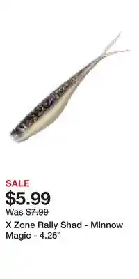 Cabela's X Zone Rally Shad - Minnow Magic - 4.25 offer