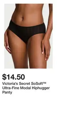 Victoria's Secret Victoria's Secret SoSoft Ultra-Fine Modal Hiphugger Panty offer