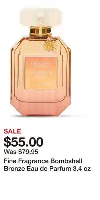 Victoria's Secret Fine Fragrance Bombshell Bronze Eau de Parfum 3.4 oz offer