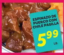 El Paso Grande ESPINAZO DE PUERCO CON CHILE PASILLA offer