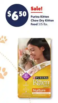 Family Dollar Purina Kitten Chow Dry Kitten Food offer
