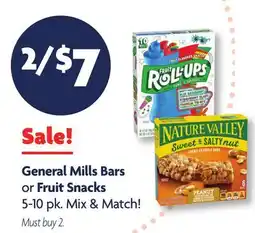 Family Dollar General Mills Bars or Fruit Snacks offer