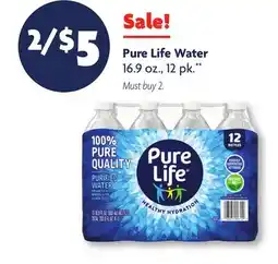 Family Dollar Pure Life Water offer