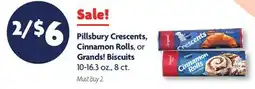 Family Dollar Pillsbury Crescents, Cinnamon Rolls, or Grands! Biscuits offer