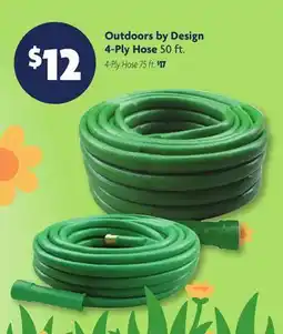 Family Dollar Outdoors by Design 4-Ply Hose offer