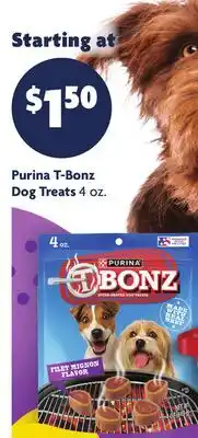 Family Dollar Purina T-Bonz Dog Treats offer