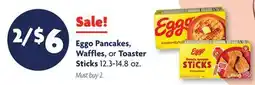 Family Dollar Eggo Pancakes, Waffles, or Toaster Sticks offer