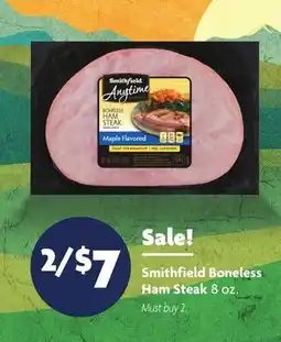 Family Dollar Smithfield Boneless Ham Steak offer