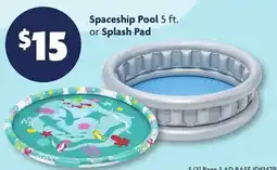 Family Dollar Spaceship Pool 5 ft. or Splash Pad offer