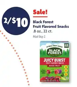 Family Dollar Black Forest Fruit Flavored Snacks offer