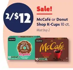Family Dollar McCafé or Donut Shop K-Cups offer