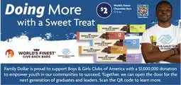 Family Dollar World's Finest Chocolate Bars offer
